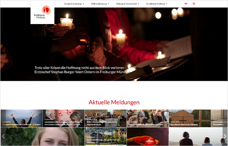 Erzdiözese Freiburg Webseite