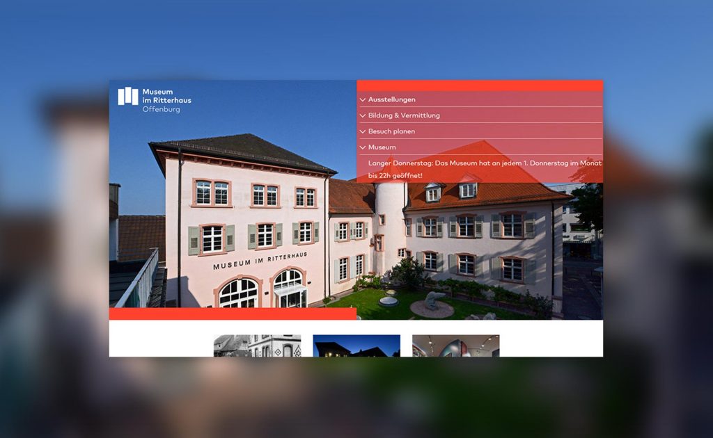 Museum im Ritterhaus Webseite